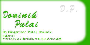 dominik pulai business card
